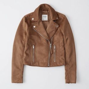 A&F Suede Moto Jacket